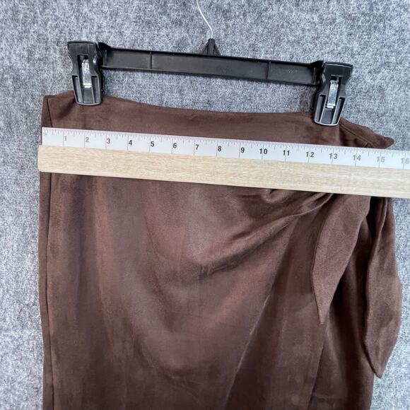 J.McLaughin Womens Skirt Size 6 Brown Suede Midi Pencil - Picture 7 of 10
